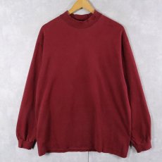 画像1: 〜2000's NIKE USA製 ロゴ刺繍 タートルネックロンT L (1)