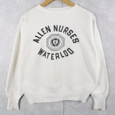 画像1: 50〜60's "ALLEN NURSES WATERLOO" プリントスウェット  (1)