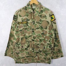 画像1: 70's KAMO ダックハンターカモ柄 ワッペン付き コットンカバーオール S (1)