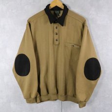 画像1: 90's Scandia Woods エルボーパッチ付き プルオーバースウェット 2XL (1)