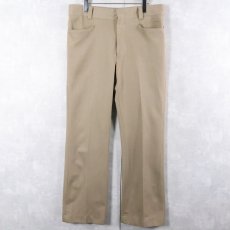 画像1: 70's Levi's "Panatela" ポリフレアスラックス W34 (1)