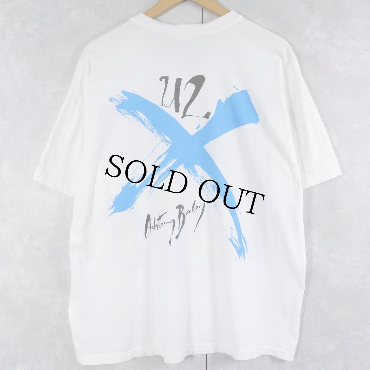 画像2: 1991 U2 USA製 "Achtung Baby" ロックバンドツアーTシャツ XL (2)