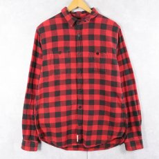 画像1: DENIM & SUPPLY RALPH LAUREN バッファローチェック柄 ヘビーネルシャツ L (1)
