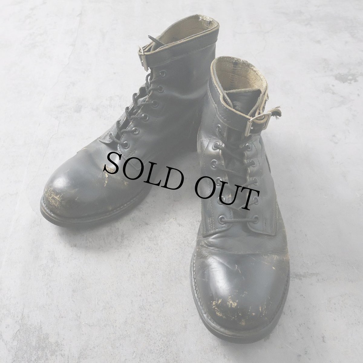 画像1: 80's CANADIAN ARMY レースアップ レザーブーツ 29cm (1)