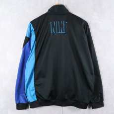 画像2: 90's NIKE 銀タグ 切り替えデザイン トラックジャケット BLACK L (2)