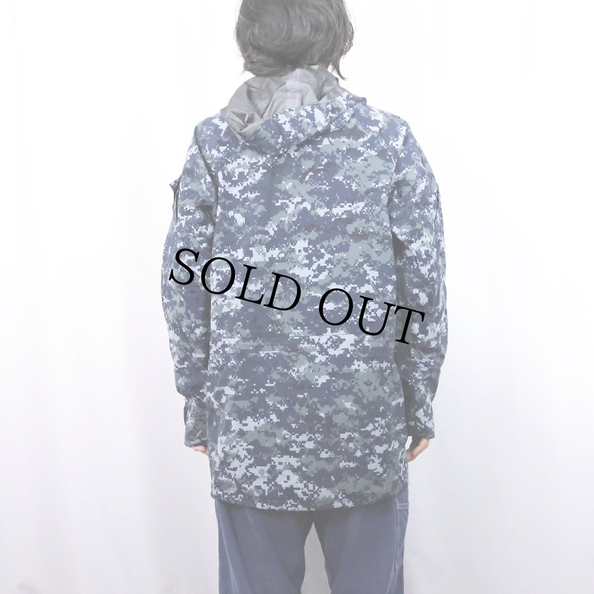 画像3: 2000's U.S.NAVY NWU TYPE1 デジタルカモ GORE-TEX パーカー SMALL-LONG  (3)