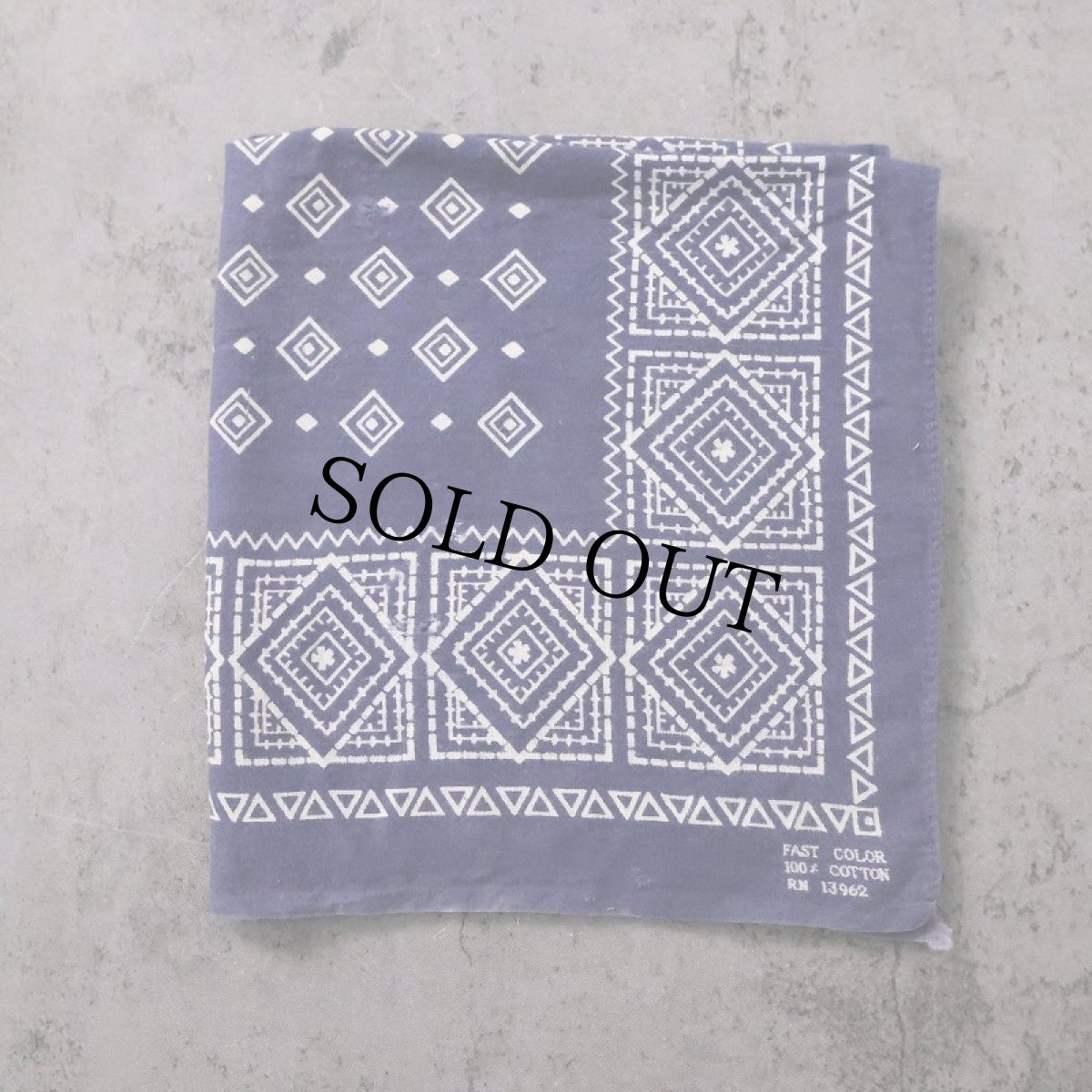 画像1: 60's FAST COLOR 総柄 バンダナ (1)