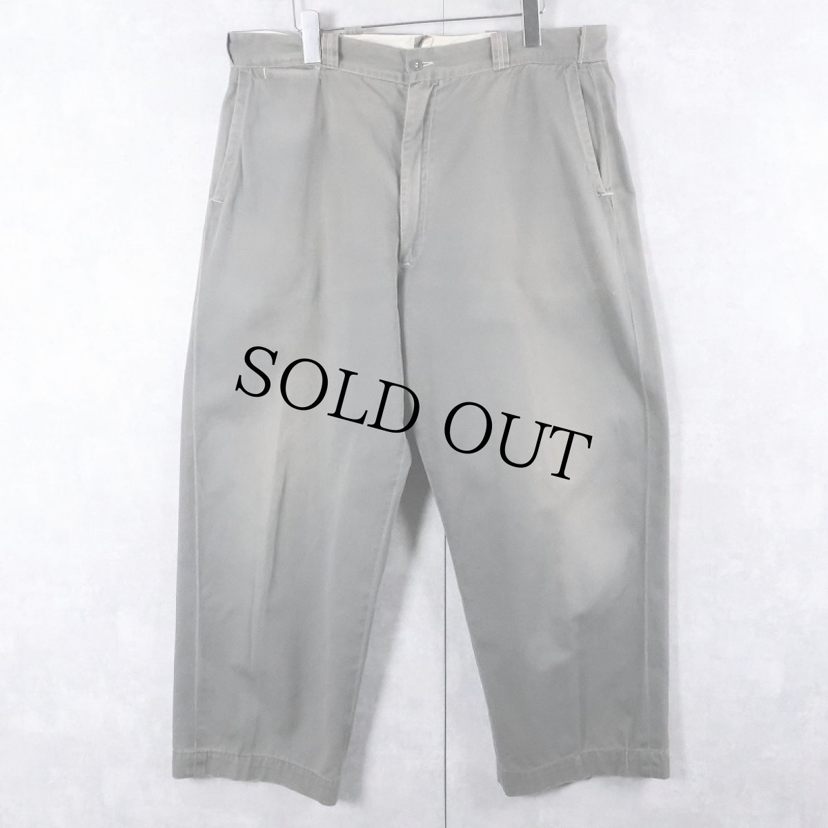 画像1: 60's コットンワークパンツ W36 (1)