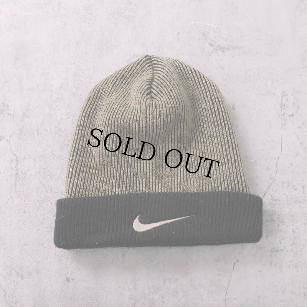 画像2: 90〜2000's NIKE ロゴ刺繍 アクリルニットキャップ ONESIZE (2)