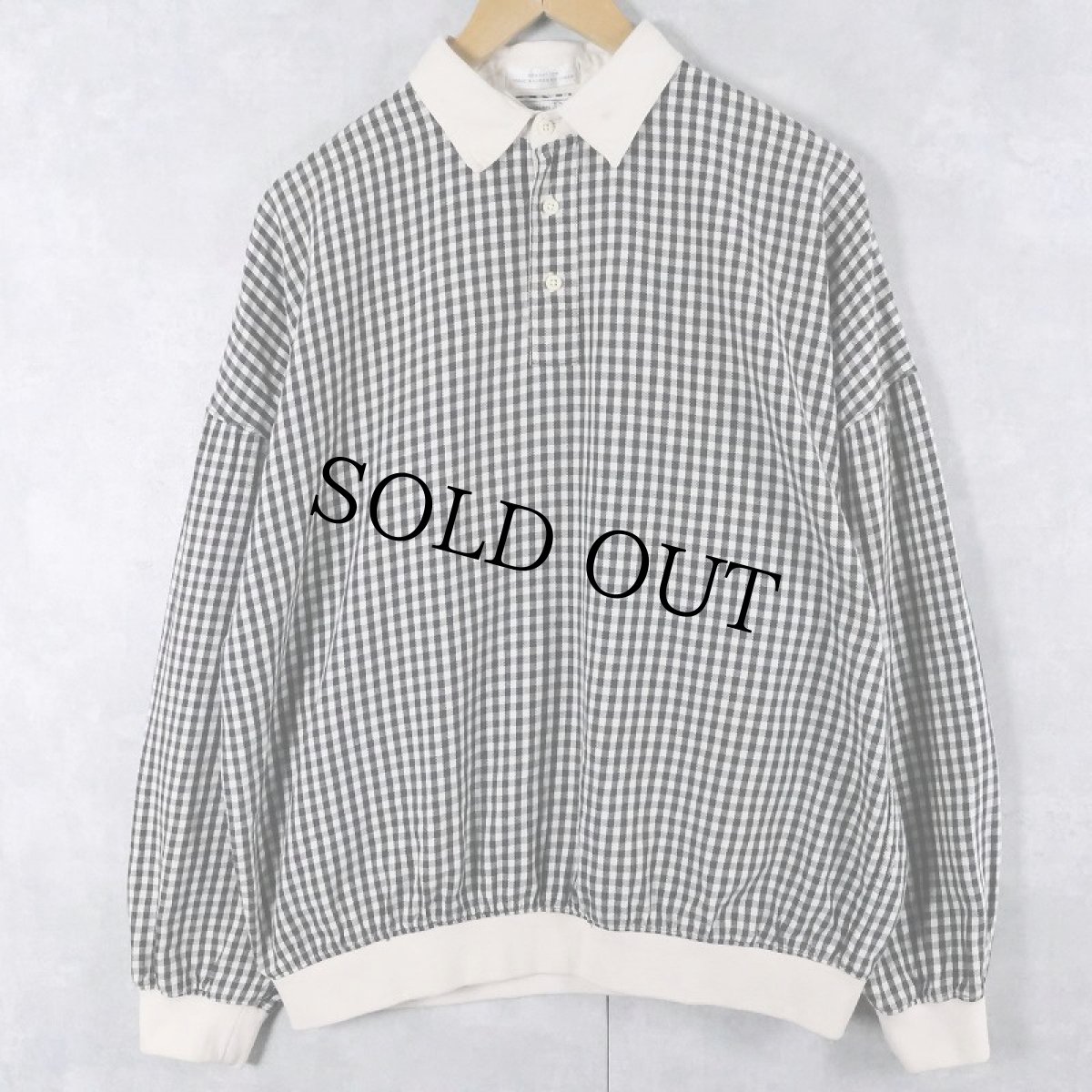 画像1: 90's Christian Dior ギンガムチェック柄 コットンプルオーバーシャツ L (1)
