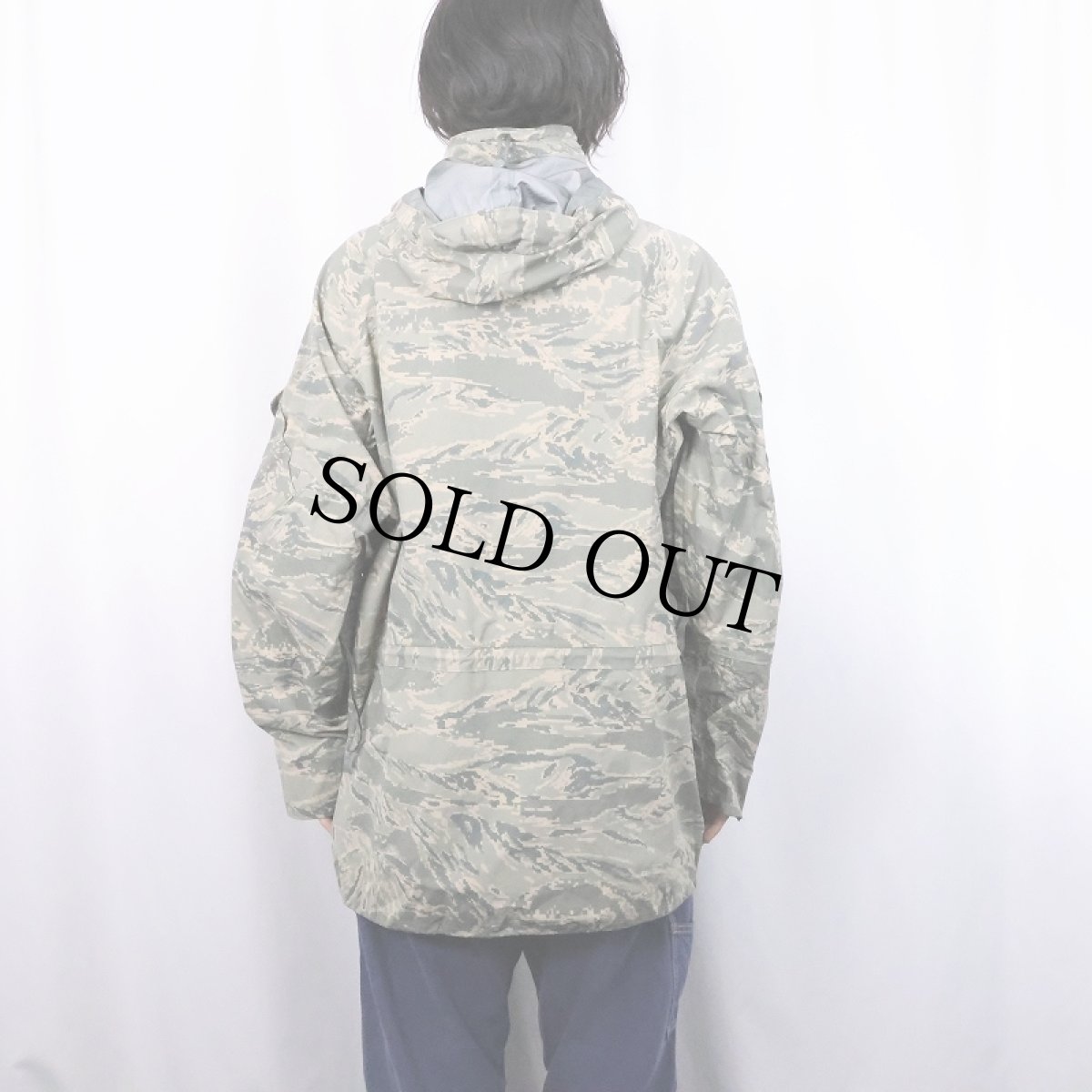 画像3: 2000's U.S.AIR FORCE APECS ABU デジタルタイガーカモ GORE-TEX パーカー LARGE-REGULAR (3)