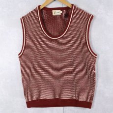 画像1: 60's Rinaldo アクリルニットベスト L (1)