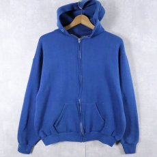 画像1: 70's Sportswear USA製 無地スウェットジップパーカー L (1)