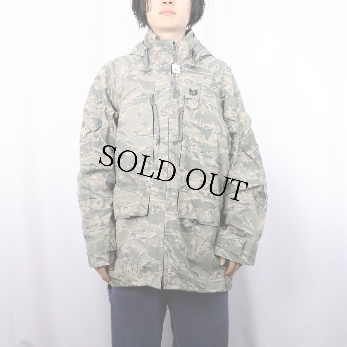 画像2: 2000's U.S.AIR FORCE APECS ABU デジタルタイガーカモ GORE-TEX パーカー LARGE-REGULAR (2)