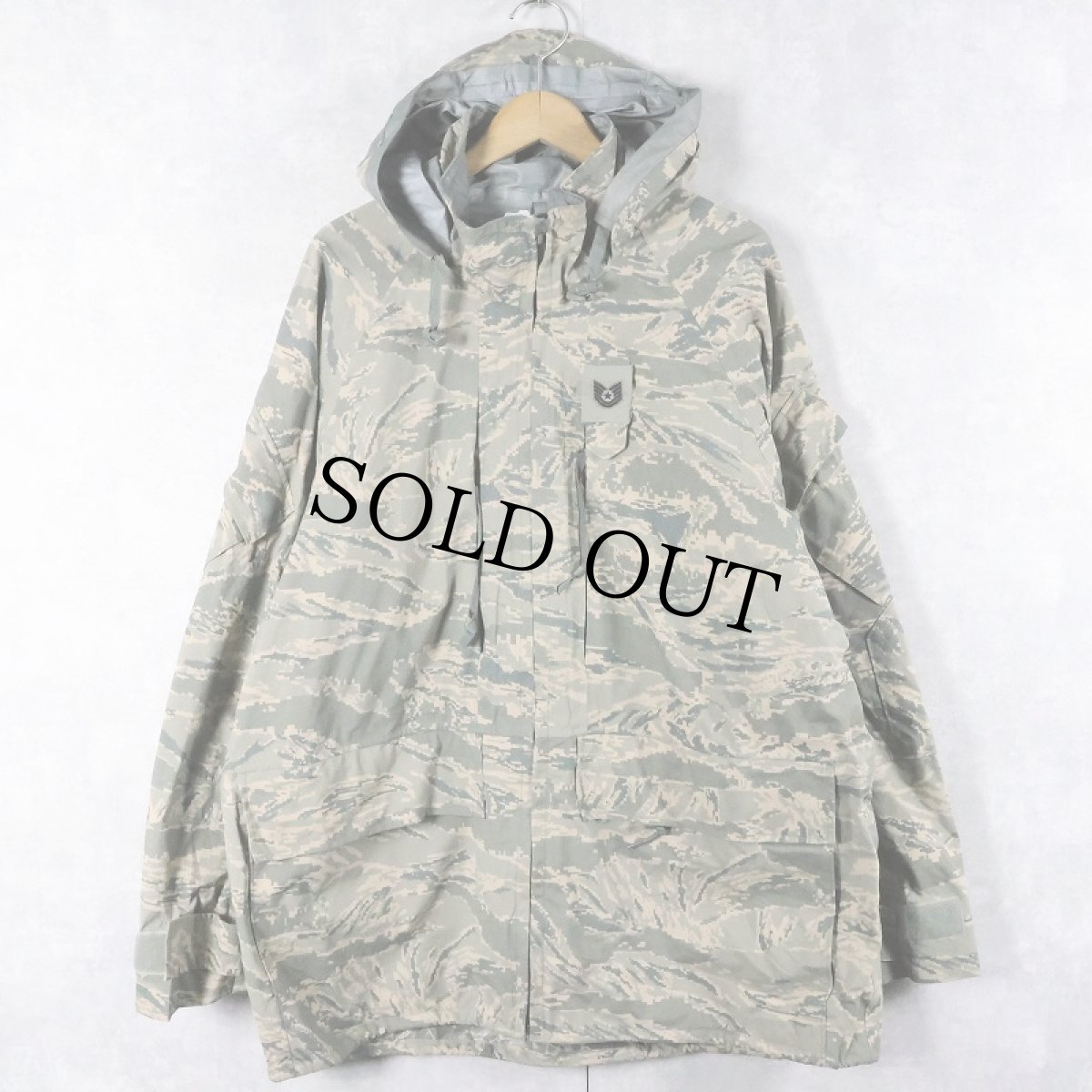 画像1: 2000's U.S.AIR FORCE APECS ABU デジタルタイガーカモ GORE-TEX パーカー LARGE-REGULAR (1)
