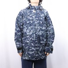 画像2: 2000's U.S.NAVY NWU TYPE1 デジタルカモ GORE-TEX パーカー SMALL-LONG  (2)