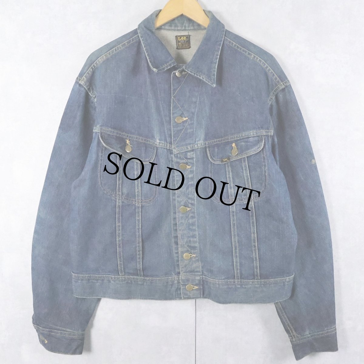 画像1: 70's Lee 101-J USA製 デニムジャケット SIZE46R (1)