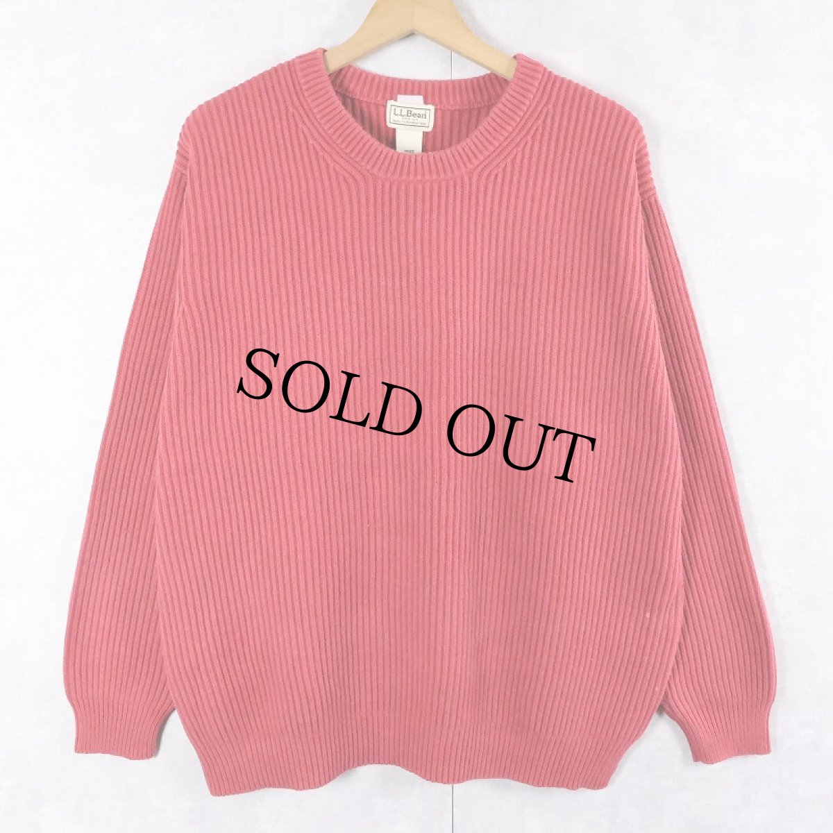 画像1: L.L.Bean コットンニットセーター XL (1)