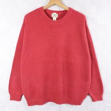 画像1: L.L.Bean コットンニットセーター XL (1)