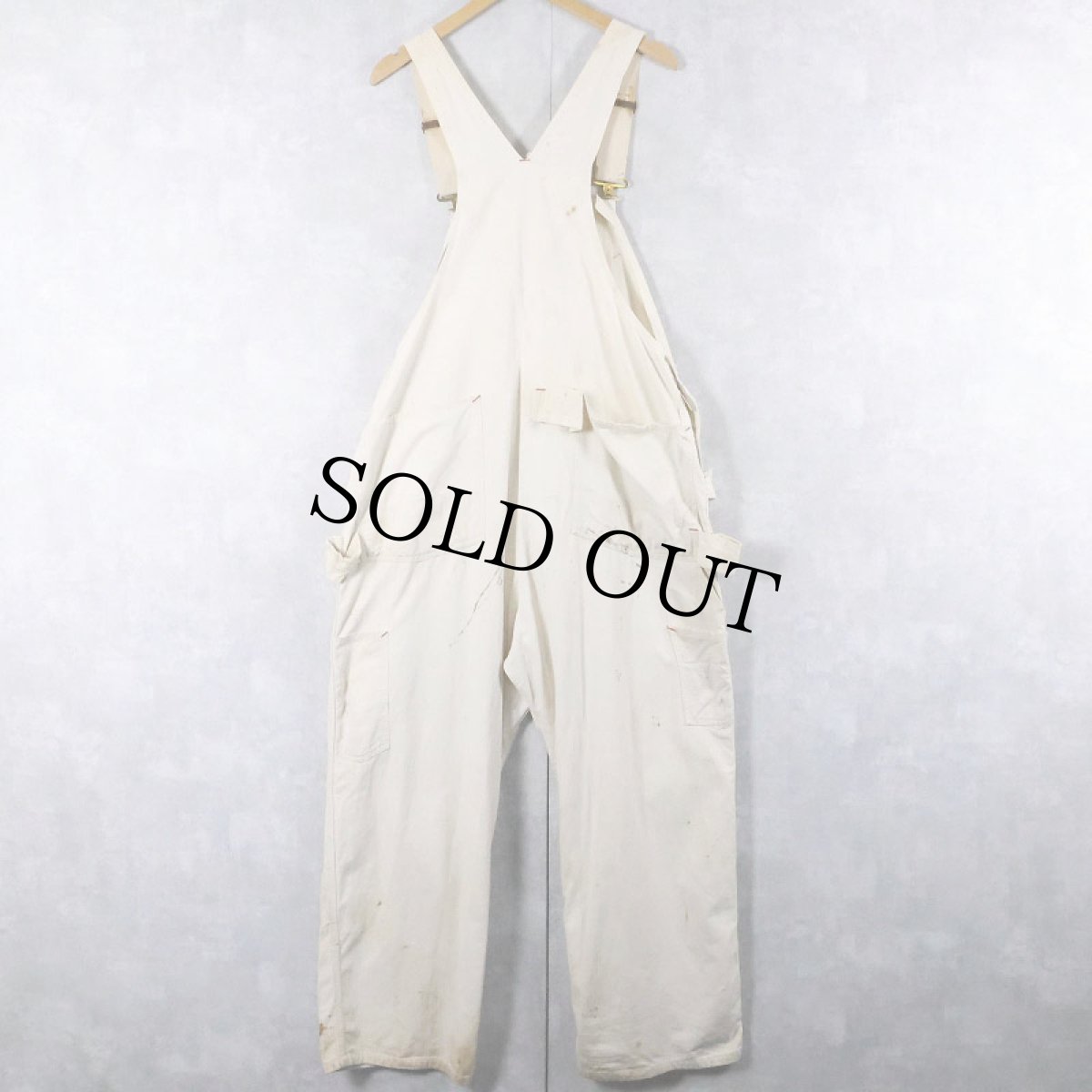 画像2: 60's Carhartt×HEADLIGHT×FINK ダブルニーオーバーオール (2)