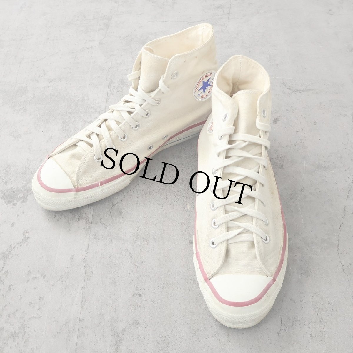 画像1: 70〜80's CONVERSE ALLSTAR USA製 キャンバスハイカットスニーカー US11 (1)