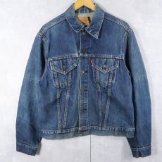 画像2: 70's Levi's 70505-0217 USA製 "Coors" ビールメーカーロゴ チェーン刺繍 デニムジャケット SIZE44 (2)