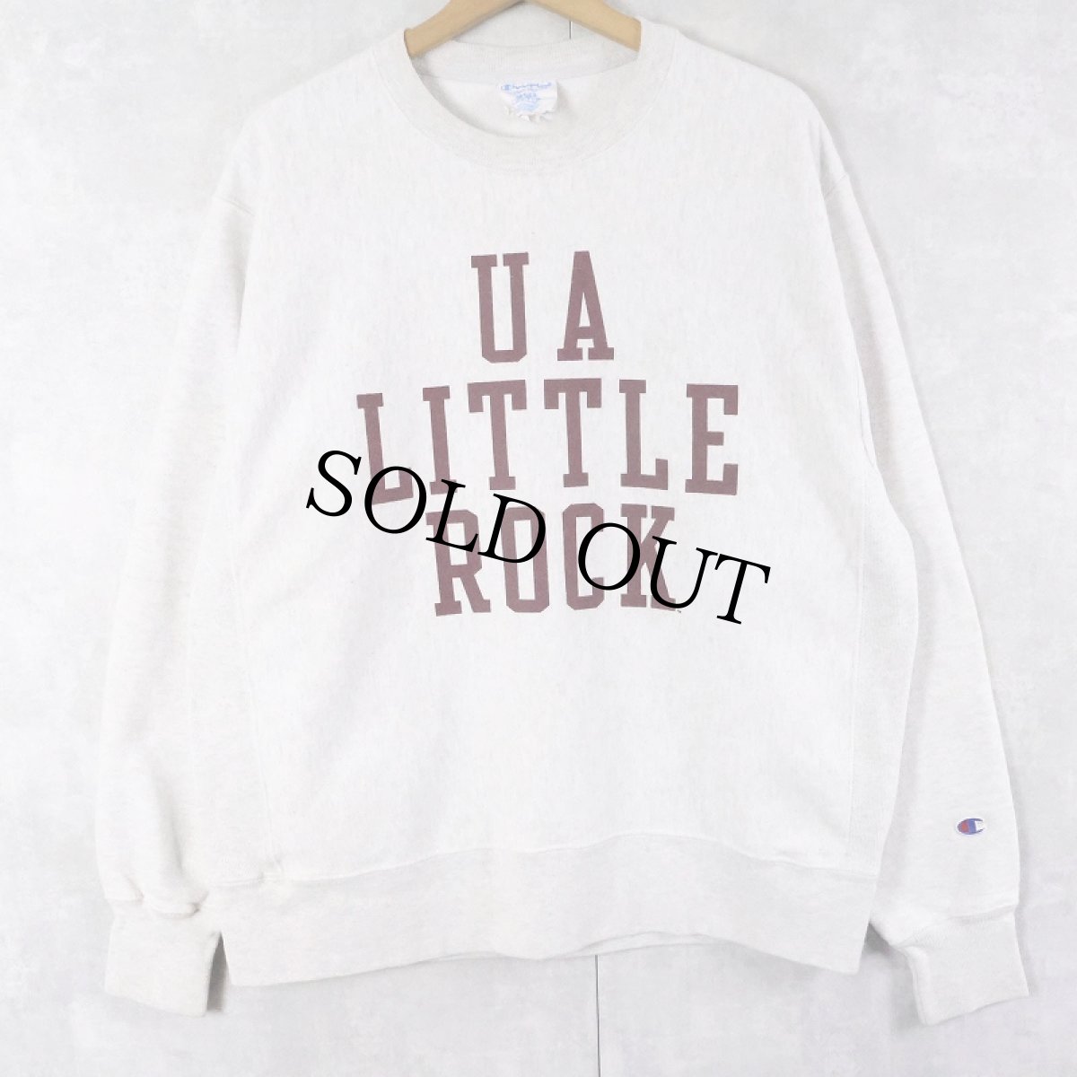 画像1: Champion REVERSE WEAVE "UA LITTLE ROCK" プリントスウェット L (1)