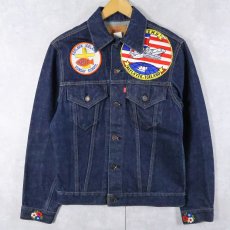 画像2: 70's Levi's 70505-0217 USA製 ワッペン付き デニムジャケット SIZE36 (2)