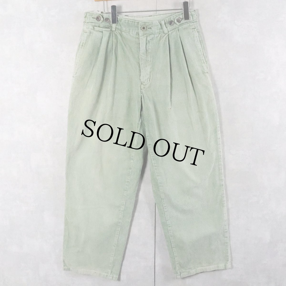 画像1: BASIC COLLECTION 2タック コーデュロイパンツ W31 (1)