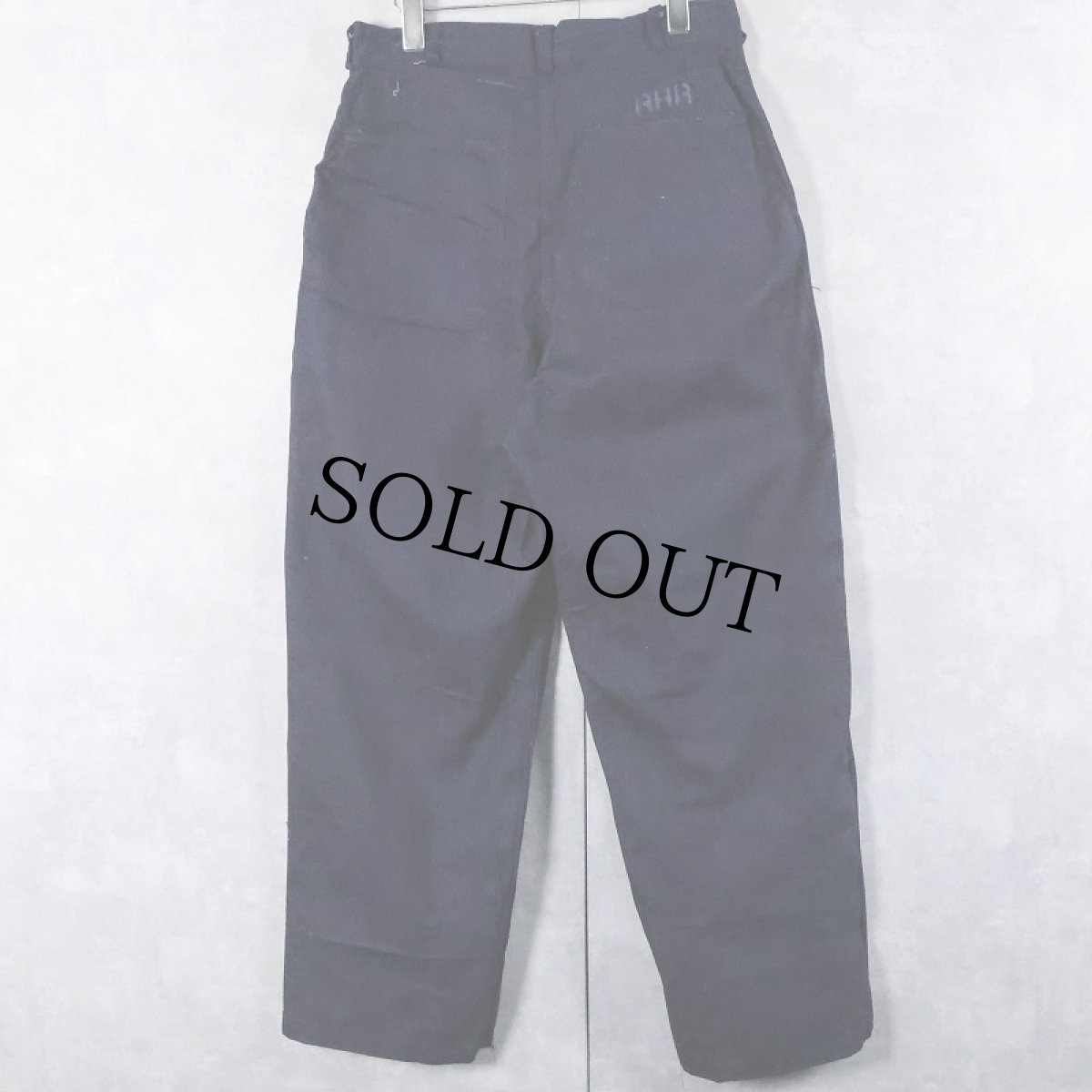 画像2: 40's WWII U.S.NAVY M-45 "スクエアポケット" ステンシル入り デニムパンツ W31 (2)