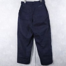 画像2: 40's WWII U.S.NAVY M-45 "スクエアポケット" ステンシル入り デニムパンツ W31 (2)