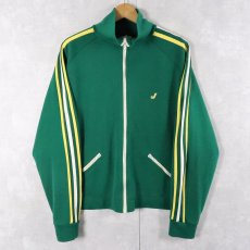 画像1: 70〜80's Jantzen USA製 ロゴ刺繡 サイドライン トラックジャケット L (1)