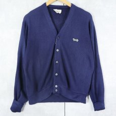 画像1: 80's The Fox JCPenney USA製 アクリルニットカーディガン S (1)