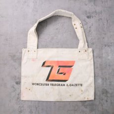 画像1: WORCESTER TELEGRAM & GAZETTE トートバッグ (1)