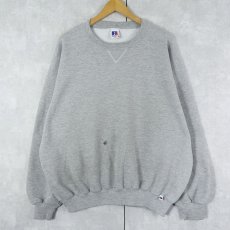 画像1: 90's RUSSELL ATHLETIC USA製 前V 無地スウェット XXL (1)
