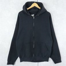 画像1: 90's PRO SPIRIT スウェットジップパーカー BLACK XL (1)