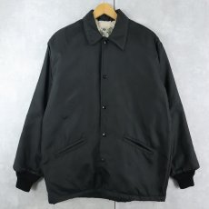 画像1: 80's WEST WIND 裏ボア ナイロンコーチジャケット BLACK M (1)