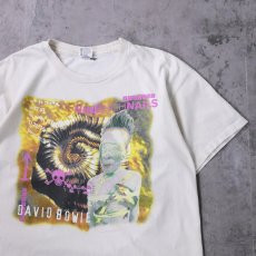 画像1: 90's USA製 NINE INCH NAILS × DAVID BOWIE "OUTSIDE TOUR" ツアープリントTシャツ XL (1)