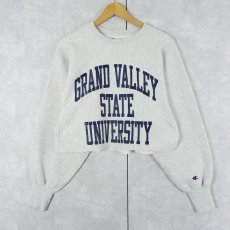 画像1: 90's Champion REVERSE WEAVE "GRAND VALLEY STATE UNIVERSITY" カットオフ プリントスウェット XL (1)