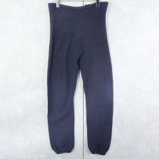 画像3: 60's Champion REVERSE WEAVE タタキタグ USA製 スウェットパンツ 目無し NAVY S (3)