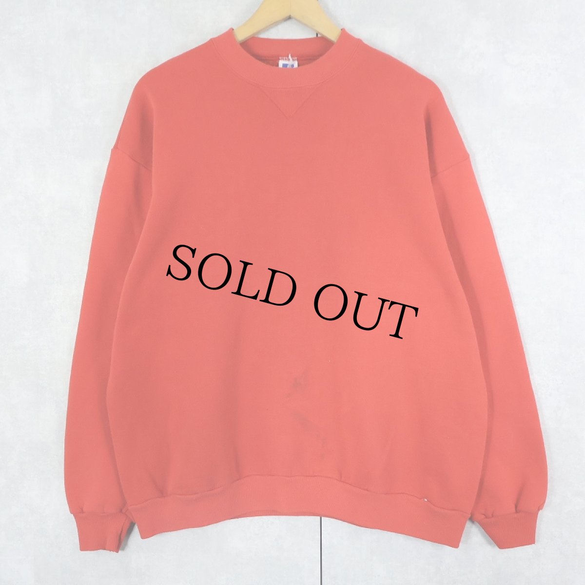 画像1: 80's RUSSELL ATHLETIC USA製 前V 無地スウェット XXL (1)