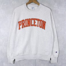 画像1: Champion REVERSE WEAVE "PRINCETON" プリントスウェット M (1)