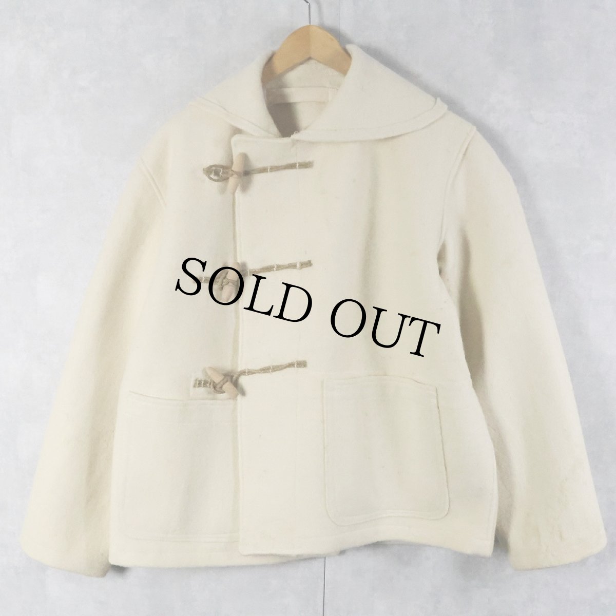 画像1: 40's WWII ROYAL NAVY DUFFLE COAT SIZE1 (1)