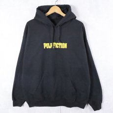 画像2: PULP FICTION クライム映画 プリントスウェットフーディー BLACK (2)