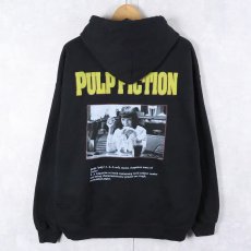 画像1: PULP FICTION クライム映画 プリントスウェットフーディー BLACK (1)