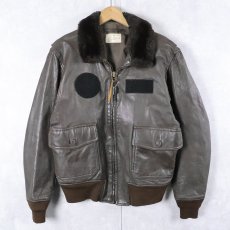 画像1: 80's U.S.NAVY G-1フライトジャケット SIZE42 (1)