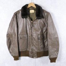 画像1: 70's U.S.NAVY G-1フライトジャケット SIZE42 (1)