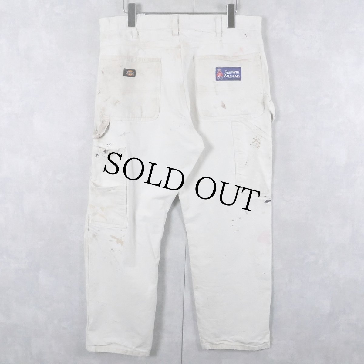 画像1: Dickies × SHERWIN WILLIAMS ペンキペイント ペインターパンツ W35 (1)