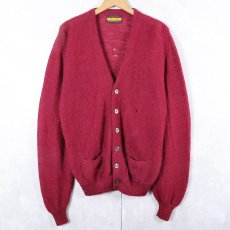 画像1: 60's ARROW モヘアニットカーディガン M (1)