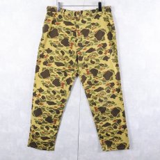 画像2: ダックハンターカモ柄 コットンパンツ W35 (2)